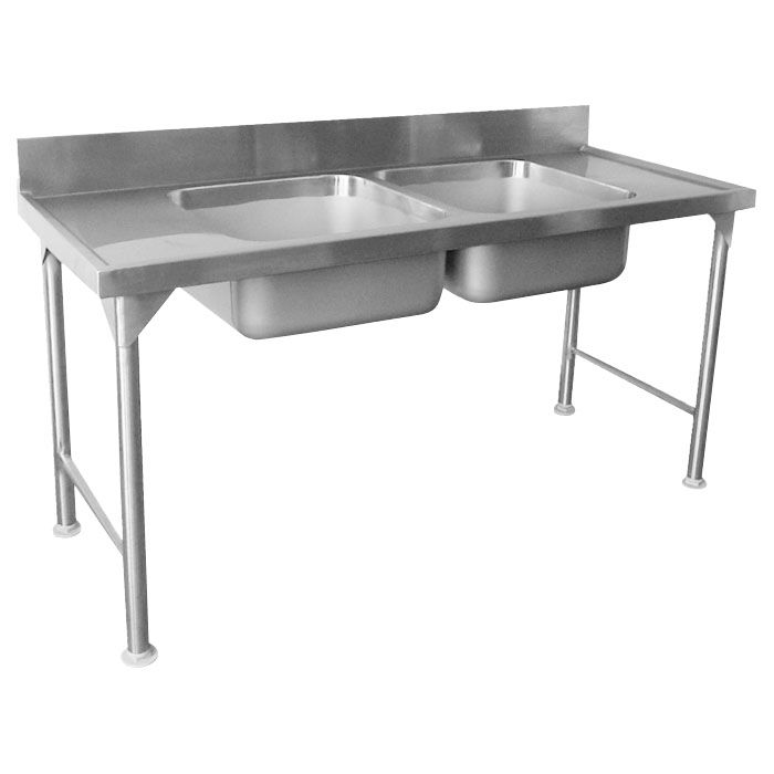 Stainless Steel Double Bowl Prep Sink