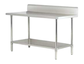 Stainless Steel Splashback Table
