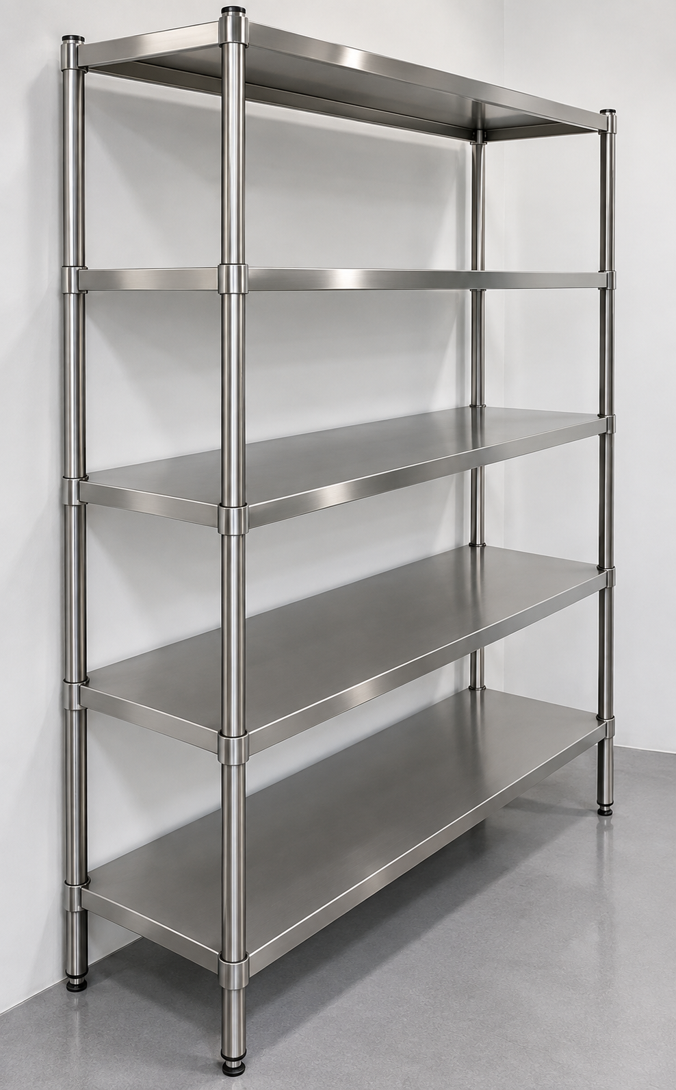 Stainless Steel Cold Room Shelving 4 Tiers