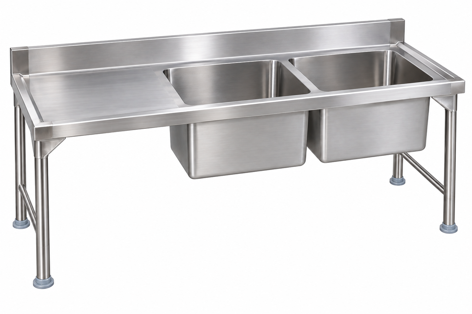 Stainless Steel Double Pot Sink